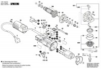 Bosch 3 601 C94 001 Gws 750 Angle Grinder 220 V / Eu Spare Parts